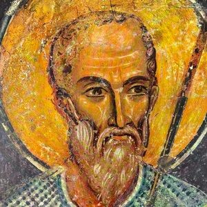 Holy Warrior. Original Vintage Fine Art 60’s Print Poster Medieval Bulgaria Wall